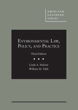 Hardcover Environmental Law, Policy, and Practice (American Casebook Series) Book