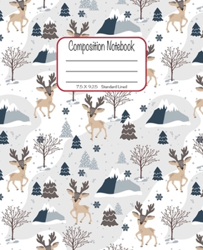 Paperback Composition Notebook: 7.5x9.25, Standard Lined Book