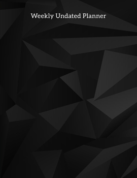 Weekly Undated Planner: 2 Year Weekly No Date Planner With To Do List And Habit Tracker, 2020 2021 ,size 8.5 X 11"