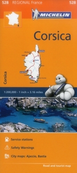Map France: Corsica Map 528 Book