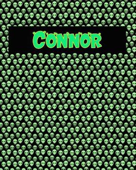 Paperback 120 Page Handwriting Practice Book with Green Alien Cover Connor: Primary Grades Handwriting Book