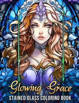 Paperback Glowing Grace: Stained glass Coloring book