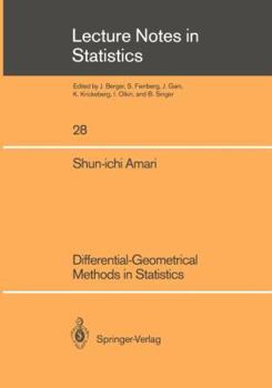 Paperback Differential-Geometrical Methods in Statistics Book