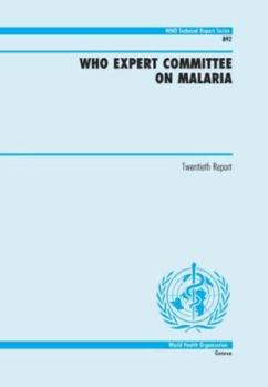 Paperback WHO Expert Committee on Malaria Book