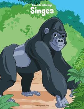 Paperback Livre de coloriage Singes 1 & 2 [French] Book