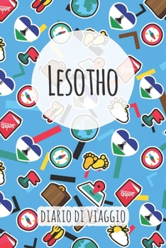 Lesotho Diario di Viaggio: Pianificatore di viaggio I Pianificatore di viaggio su strada I Diario a griglia a punti I taccuino I Diario tascabile I Regalo per Backpacker (Italian Edition)