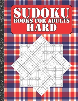 Paperback Sudoku books for adults hard: 200 Sudokus from hard with solutions for adults Gifts 4th of July Patriotic day Book