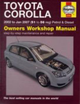 Hardcover Toyota Corolla Owners Workshop Manual: Models Covered: Saloon, Hatchback & Estate, Including Special/Limited Editions, Petrol 1.4 Litre (1398cc) & 1.6 Book