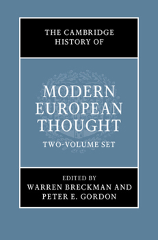 Hardcover The Cambridge History of Modern European Thought 2 Volume Hardback Set Book
