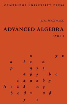 Paperback Advanced Algebra, Part 1 Book