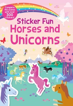 Paperback Sticker Fun Horses and Unicorns Book