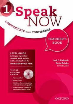 Hardcover Speak Now Teachers Book Level 1 Book