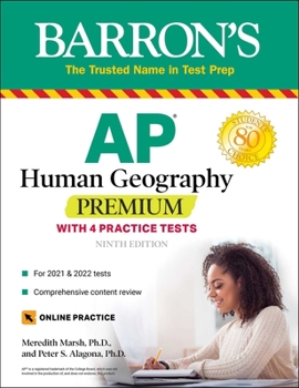 Paperback AP Human Geography Premium: With 4 Practice Tests Book