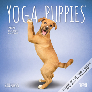 Calendar Yoga Puppies 2021 Mini 7x7 Book