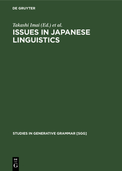 Hardcover Issues in Japanese Linguistics Book