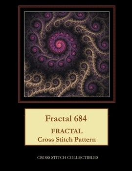 Paperback Fractal 684: Fractal Cross Stitch Pattern [Large Print] Book