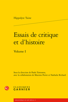 Paperback Essais de Critique Et d'Histoire. Volume I [French] Book