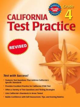Paperback Spectrum California Test Practice, Grade 4 Book
