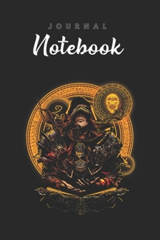 Journal Notebook: Dm Dungeon Crawler Rpg Role Playing Game Master Spitural Blank Pages Rule Lined Journal Notebook with Black Cover Size 6in x 9in  x120 Pages for Kids or Men and Women to Write in