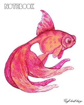 Notebook: A Classic 120 Page Ruled Lined Journal with a Vintage Fish Illustration