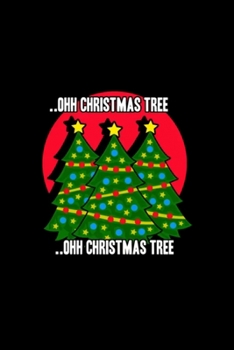 Merry Christmas tree, xmas, snowman: Blank Lined Notebook Journal for Work, School, Office | 6x9 110 page