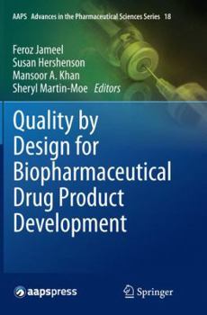 Paperback Quality by Design for Biopharmaceutical Drug Product Development Book