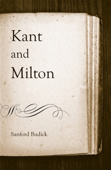 Hardcover Kant and Milton Book