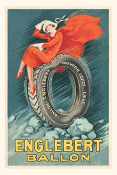 Paperback Vintage Journal Flapper on Car Tire Book