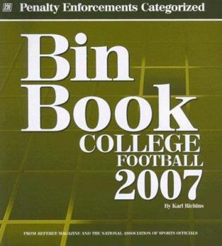 Paperback Bin Book: College Football Penalty Enforcements Categorized Book