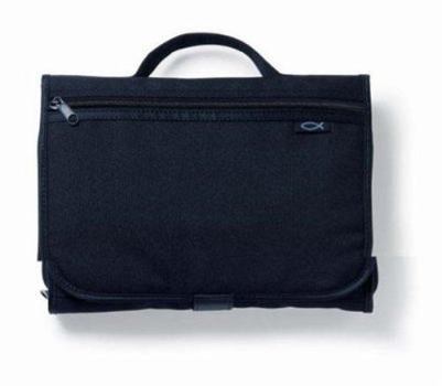 Misc. Supplies Tri-Fold Bible Cover, Bible Study Organizer, Velcro Closure, Nylon, Black, Extra Large [Large Print] Book