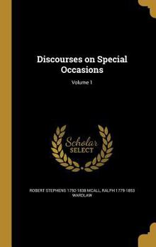 Hardcover Discourses on Special Occasions; Volume 1 Book