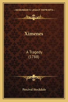 Paperback Ximenes: A Tragedy (1788) Book