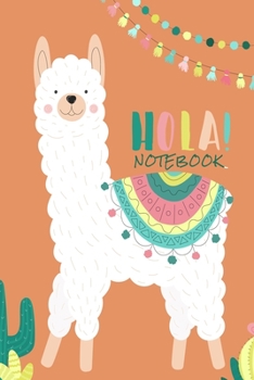 HOLA Notebook: Party Lama A5 I 120 Pages I Dot grid Diary I Notebook I Food tutorials I Diet Notebook I Recipe Book I Colorful Gift