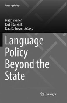 Paperback Language Policy Beyond the State Book