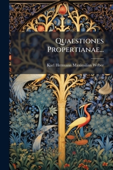 Paperback Quaestiones Propertianae... [Latin] Book