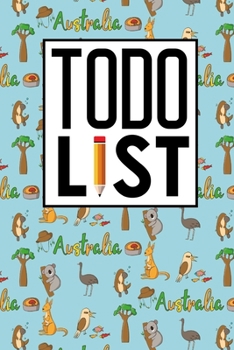 To Do List: Daily Task Chart, To Do List Book, Task List For Kids, To Do Notepad Checklist, Agenda Notepad For Men, Women, Students & Kids, Cute Australia Cover