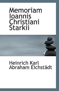 Paperback Memoriam Ioannis Christiani Starkii Book