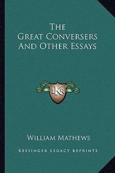Paperback The Great Conversers And Other Essays Book
