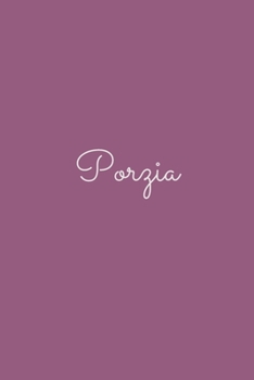 Porzia: notebook with the name on the cover, elegant, discreet, official notebook for notes, dot grid notebook,