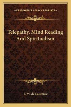 Paperback Telepathy, Mind Reading and Spiritualism Book