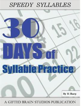 Paperback Speedy Syllables: Fast & Fun Syllable Practice Book