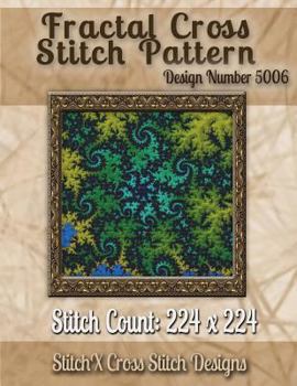 Paperback Fractal Cross Stitch Pattern: Design No. 5006 Book