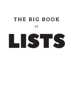 Paperback The Big Book of Lists, A Blank List Journal - 6x9 Book