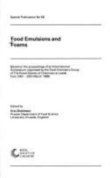 Hardcover Food Emulsions and Foams: Rsc Book