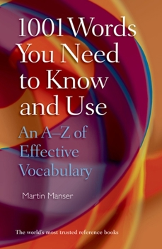 Paperback 1001 Words You Need to Know and Use: An A-Z of Effective Vocabulary Book