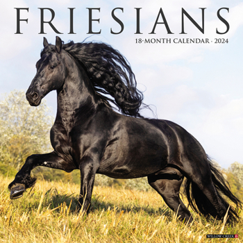 Calendar Friesians 2024 12 X 12 Wall Calendar Book