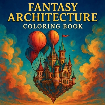 Paperback Fantasy Architecture Coloring Book