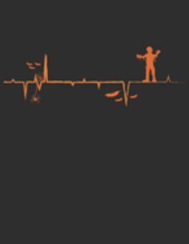 Halloween Mummy: Cute Halloween Mummy Heartbeat Lined White Paper Notebook / Journal Gift Idea for Adults & Kids