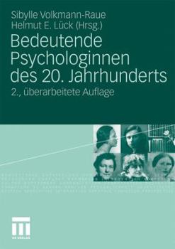 Paperback Bedeutende Psychologinnen Des 20. Jahrhunderts [German] Book