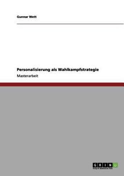 Paperback Personalisierung als Wahlkampfstrategie [German] Book